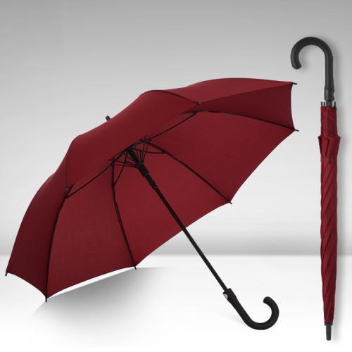 27 inch automatic open golf umbrella with hooked handle