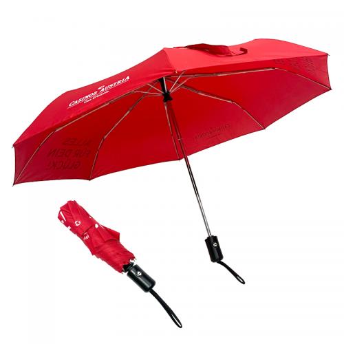 Custom Logo Printing Windproof Lightweight 3 Fold Auto Open And Close Umbrella For Promotion