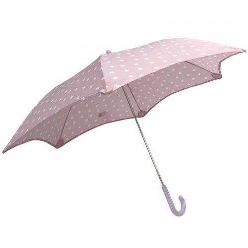 Custom safety Round Corner Blunt Manual Open Straight Kids Umbrella For Children