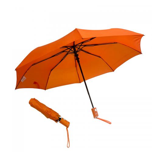 Custom Collabsible Durable Portable Automatic Open 3 Folding Umbrella With Logo Printing